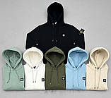 Чоловіча кофта худі Stone Island CK6614 блакитна, фото 3