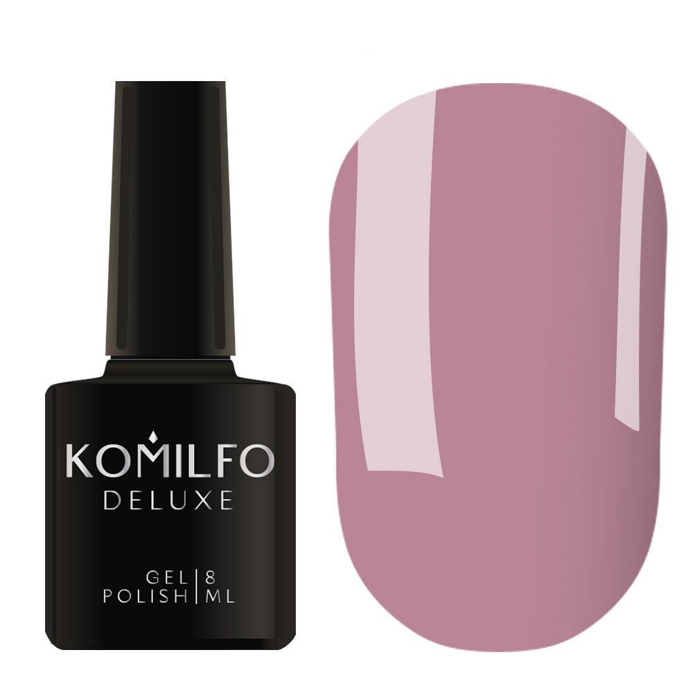 Гель-лак для нігтів Komilfo Deluxe Series №D042 лавандово-ліловий, емаль, 8 мл