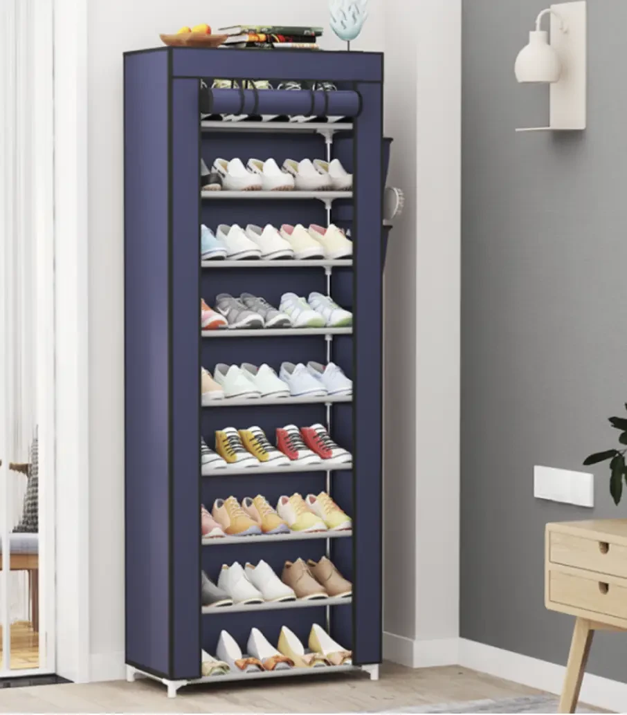 Органайзер-полка для обуви Compages Shoes Shelf T-1099 Шкаф-стеллаж для хранения обуви Dark Blue - фото 1 - id-p1941923367