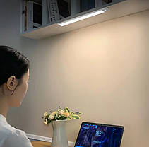 Акумуляторна Led-лампа на магнітах з датчиком руху GreenBar L911A-400 23 см 207131, фото 4