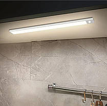 Акумуляторна Led-лампа на магнітах із датчиком руху GreenBar L911A-400 33 см 207130, фото 5
