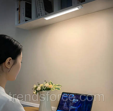 Акумуляторна Led-лампа на магнітах із датчиком руху GreenBar L911A-400 33 см 207130, фото 1