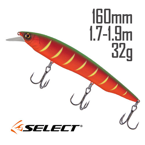 Воблер Select Hustler 160SP 160mm 32.0g #32 (1.7-1.9m), фото 1