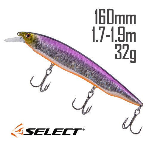 Воблер Select Hustler 160SP 160mm 32.0g #35 (1.7-1.9m), фото 1