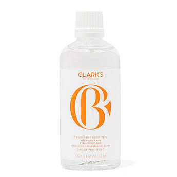 Щоденний пілінг для обличчя з AHA-, BHA- і PHA-кислотами Clark's Botanicals 7-Acid Daily Glow Peel 100 мл