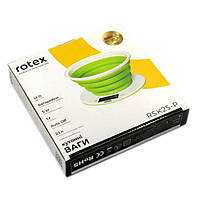 Ваги кухонні ROTEX RSK25-P (до 5 кг, точність 1 г, LCD дисплей, чаша 2,1 л, автовимкнення, автообнулення), фото 4