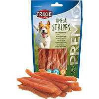 Trixie TX-31536 Premio Omega Stripes лакомство с куриной грудкой для собак - 100 гр