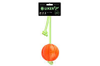 Игрушка Liker Lumi Лайкер Люми для собак мяч 7 см, длина шнура 30 см