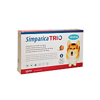 Simparica Trio таблетки от блох, клещей и гельминтов для собак весом от 10 до 20 кг - 1 таб.