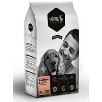 Amity Dog Adult Salmon and Rice - сухой корм Амити с лососем и рисом для собак всех пород - 15 кг