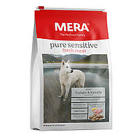 MERA PURE SENSITIVE FRESH MEAT DOG ADULT TRUTHAHN & KARTOFFEL для собак с индейкой и картофелем 1 кг