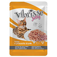Vibrisse Jelly пауч для котов с тунцом и куриной ветчиной в желе - 70 г