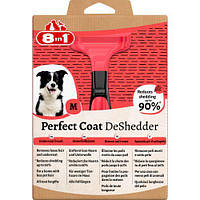 Дешеддер 8in1 Perfect Coat для вычесывания собак размер M, 6.5 см