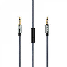 Кабель AUX Hoco UPA04 With Mic (1m) metal gray