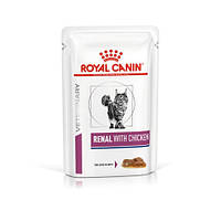 Корм Роял Канин Ренал Royal Canin Renal Chicken с почечной недостаточности Курица 85 г, 12 шт 1 уп