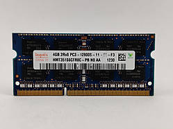 Оперативна пам'ять для ноутбука SODIMM Hynix DDR3 4Gb 1600MHz PC3-12800S (HMT351S6CFR8C-PB) Б/В