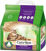 Наполнитель для кошачьего туалета Cat's Best Smart Pellets Древесный комкующий - 2,5 кг, 5 л