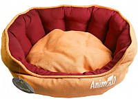 Лежак AnimAll 4352 Royal Deluxe ORANGE M для кошек и собак, 53×47×21 см