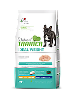 Trainer Natural Dog Weight Care Mini Adult для собак малых пород склонных к набору лишнего веса 2 кг