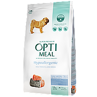 Optimeal Dog Adult Medium and Large Breeds Hypoallergenic с лососем для взрослых собак средних и крупных 12 кг