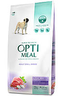 Optimeal Dog Adult Small с уткой для взрослых собак мелких пород 4 кг