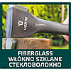 Сокира універсальна 620 г, вага обуха 410 г, ручка зі скловолокна та TPR, VERTO, 05G100, фото 2