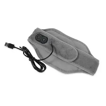 Шийний масажер Calm heat massaging neck wrap з вібромасажем від USB LY65 Сірий