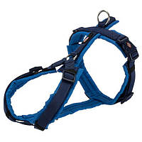 Шлея Trixie TX-1997113 Premium Trekking Harness для собак, 44-53 см, 20 мм, размер S-M, индиго-синий