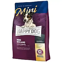 Happy Dog Mini Irland для собак мелких пород с чувствительным пищеварением с кроликом и лососем-4кг