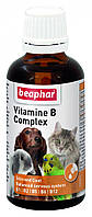 Beaphar Vitamine B Complex для собак, кішок і хатніх тварин ізшерстим і перовим покривом — 50 мл