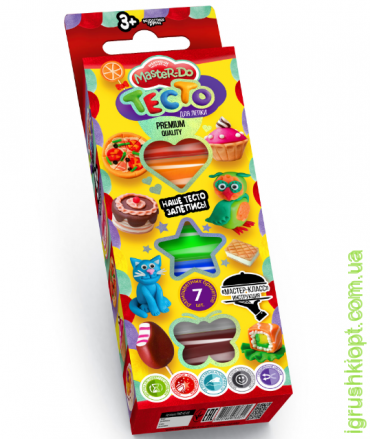 Тісто для ліплення "Master Do" в коробці 7 кольорів, рус., DankO toys