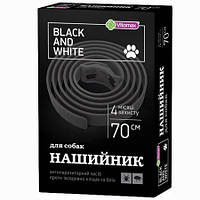 VITOMAX Ошейник Black&White черный 70 см