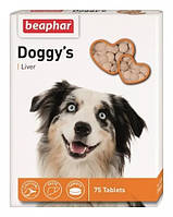 Beaphar Doggy's Liver - витамины со вкусом печени для взрослых собак - 75 таб