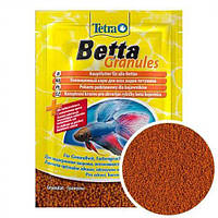 Сухой корм для аквариумных рыб Tetra в гранулах «Betta Granules» 5 г (для петушков)