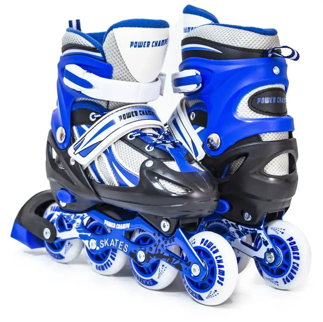 Ролики розсувні Power Champs. Сині. Розмір 38-41 Ролики розсувні Power Champs. Сині. Розмір 38-41