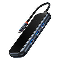 USB-хаб концентратор Baseus AcmeJoy 4-Port Type-C Black (WKJZ010013)