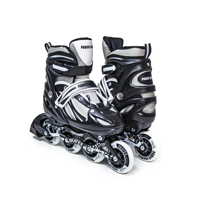 Ролики розсувні Power Champs. Чорні. Розмір 29-33 Ролики розсувні Power Champs. Чорні. Розмір 29-33