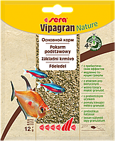 Sera Vipagran Nature сухой корм для всех аквариумных рыб, питающихся в средних слоях воды, гранулы, 12 г