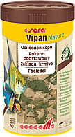 Sera Vipan Nature универсальный сухой для аквариумных рыб, питающихся с поверхности воды, хлопья, 250 мл (60г)