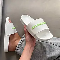 Balenciaga Slides Big Logo White 36