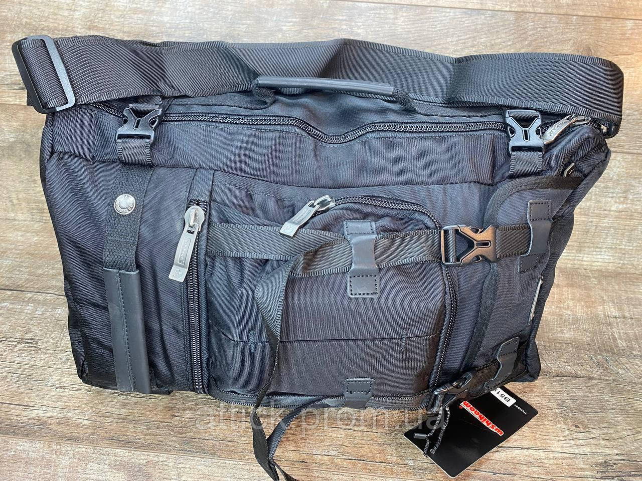Большая туристическая сумка-рюкзак для работы, учебы, прогулок, путешествий 45 л В 319 ЧЕРНЫЙ at - фото 10 - id-p1941943253