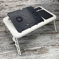 Раскладной универсальный столик для ноутбука E-Table LD09, портативный раскладной стол с кулером at