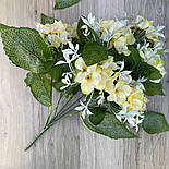 Букет Гортензія 41 см 9 голів персикова, фото 2