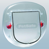Пластиковые двери для собаки или крупного кота на входной двери, прозрачные до 10 кг, 200х180мм