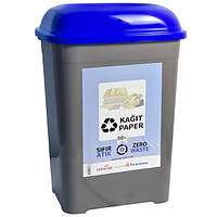 Бак для сортировки мусора Бумага (голубая крышка) 4154 02