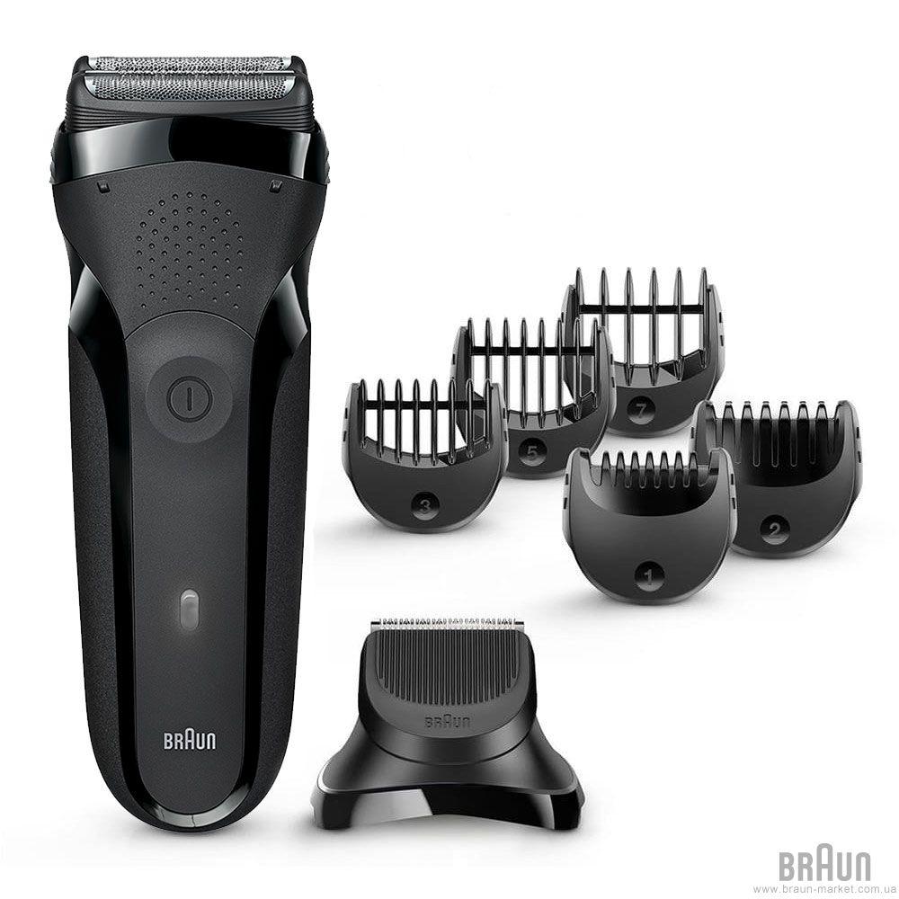 Електробритва Braun Series 3 300BT black/black (на акумуляторі\від мережі. 3 в 1 тример, бритва, стайлер)