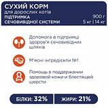 Клуб 4 лапи сухий корм для дорослих котів профілактика сечокам'яної хвороби ВАГОВИЙ, фото 3