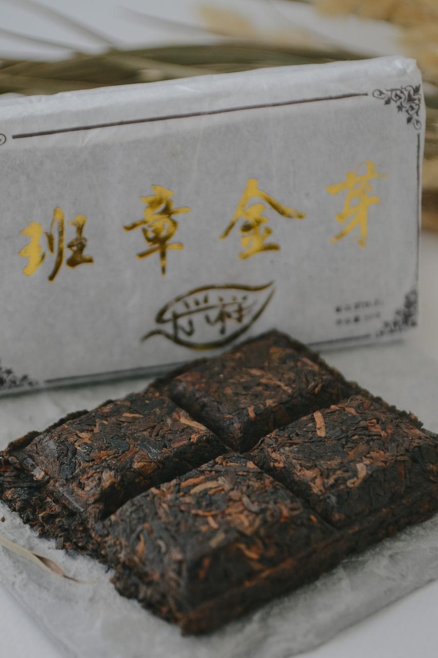 Чай Шу "Золотий лист" 2012 (50 грам , плитка), фото 1