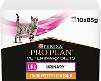 Упаковка влажного диетического корма для взрослых кошек Pro Plan Veterinary Diets UR ST/OX Urinary для раствор