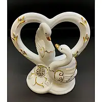 Статуетка Лебеді із серцем порцеляна